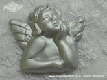 anđeo s krilima magnet za vjenčanje srebrni u kutijici