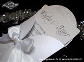 Wedding invitation - White Lace Mini Beauty