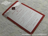 bordo pozivnica za vjenčanje s ružom