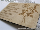 Pozivnica za vjenčanje - Drvena pozivnica Roses