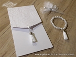 white elegant wedding invitation