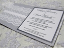 budget printed wedding invitation