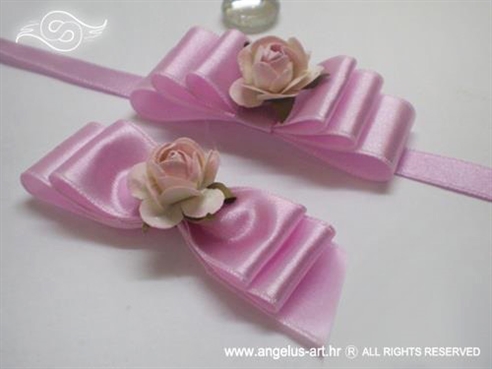 kitica i narukvica za vjenčanje roza s ružičastom ružom