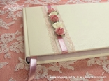 knjiga gostiju za vjenčanje ružičasto bijela