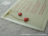 Pozivnica za vjenčanje Dva srca - Transparent