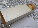 decorative box for macarons with embossing patter