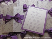 Pozivnica za vjenčanje Dark Purple Love