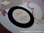 neobična muzička pozivnica za vjenčanje gramofonska ploča roza