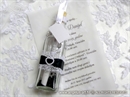 Pozivnica za vjenčanje - Poruka u boci Black&White
