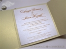 exclusive lace wedding invitation cream white