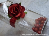Pozivnica za vjenčanje Poruka u boci - Crvena ruža