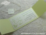pozivnica za vjenčanje sa zelenim leptirima