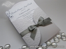 Wedding invitation - Silver Bow Mini Beauty
