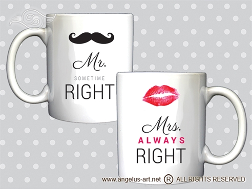 Šalica Mr. & Mrs.Right