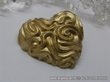 srce magnet u zlatnoj boji konfet za vjenčanje