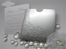 Pozivnica za vjenčanje - Silver Swirl Charm