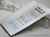 Pozivnica za vjenčanje - Tipografska Silver Line