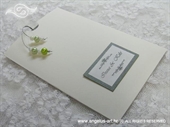 Pozivnica za vjenčanje Silver Green Charm