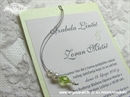 Pozivnica za vjenčanje Green Pearl Charm