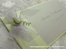 Pozivnica za vjenčanje Vintage Green Rose