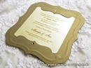 Pozivnica za vjenčanje - Golden Frame Shape