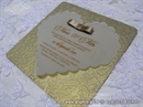Pozivnica za vjenčanje - Ornamented Golden Heart