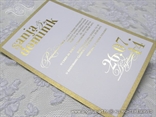 goldenpress goldenfoil wedding invitation