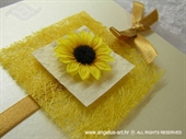 Pozivnica za vjenčanje Romantic Sunflower